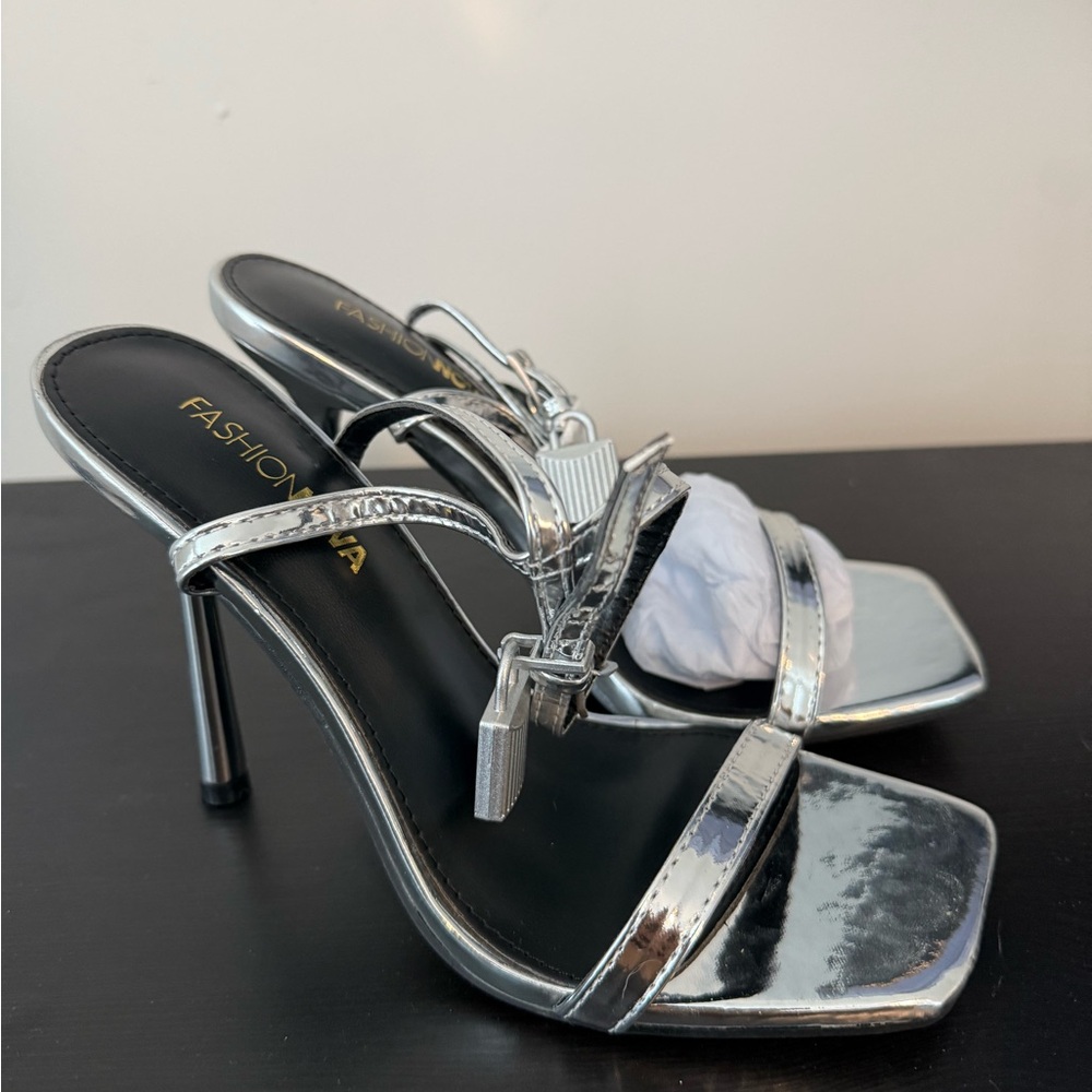 Silver High Heels